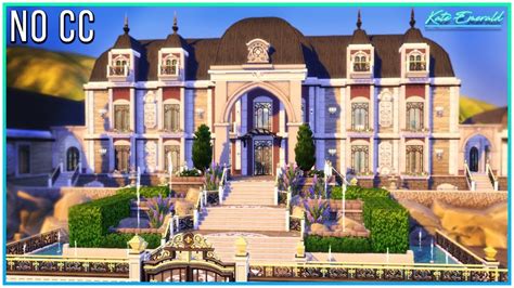 Sims 4 Speed Build Get Famous Mansion W Terrain Tools Kate Emerald
