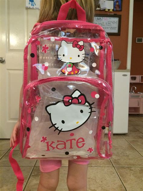 Personalized Clear Backpack Cat By Lyndasvinylcreations On Etsy 2500