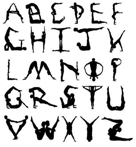 Acro Yoga Alphabet Photographic Print By Casiel1969 Redbubble