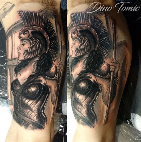 Athena Tattoo Done In New York By AtomiccircuS Athena Tattoo