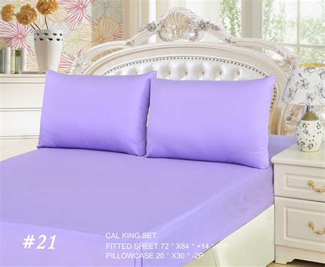 Tache Cotton Lavender Purple Fitted Sheet Bs3pc P Purple Bed Sheets