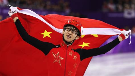 Chinas Wu Dajing Wins Mens 500m Short Track Speed Skating At