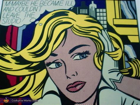 Roy Lichtenstein Pop Art Comic Book Queen Costume Photo 34