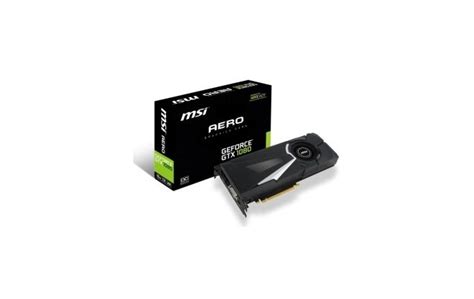 Msi Geforce Gtx 1080 Aero Oc 8gb Gddr5x Dvi Hdmi 3 X Displayport Pci E