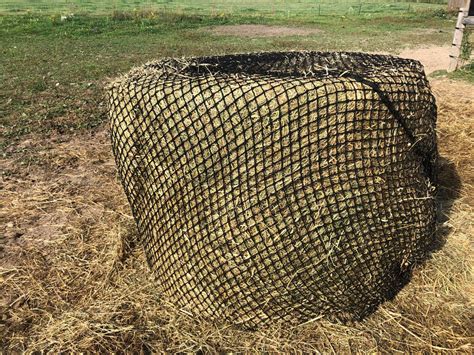 Round Bale Slow Feed Hay Net 6mm Thick Tech Equestrian