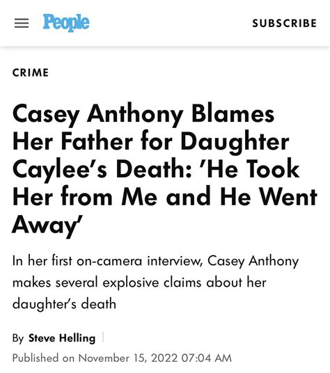Def Noodles On Twitter Casey Anthony Blaming Her Dad For Killing Her Daughter Might Be The