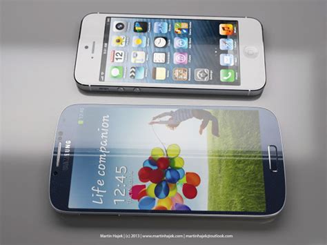 Iphone 5 Vs Samsung Galaxy S4 1er Comparatif En 3d Et Images De