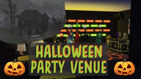 Halloween Party Venue The Sims 4 Speed Build Halloween Collab Youtube