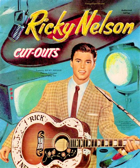 Vintage Paper Doll Printable PDF • Ricky Nelson Paper Doll • 50s 1950s