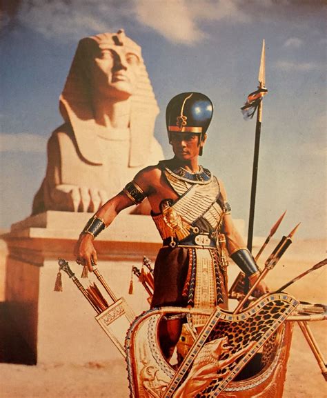 yul brynner as rameses in the ten commandments 1956 egyptian movies egyptian history