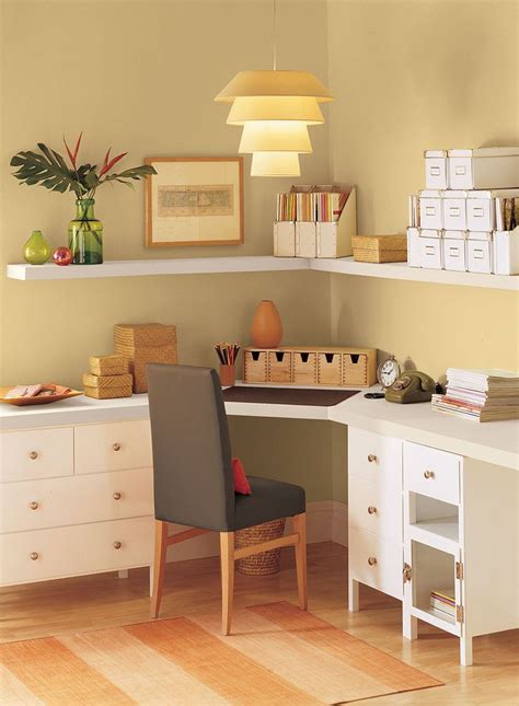 The office space will feel less overwhelming and dominating. 46 best Home Office Color Samples! images on Pinterest ...