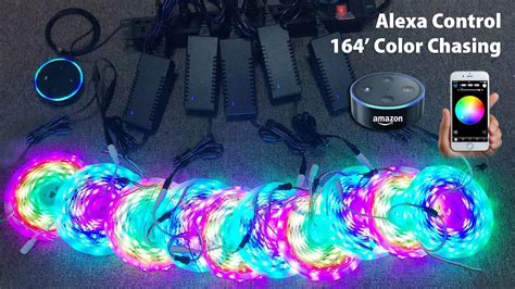 164ft50m Wifi Alexa Color Chasing Led Strip Light Kit On Amazon Youtube