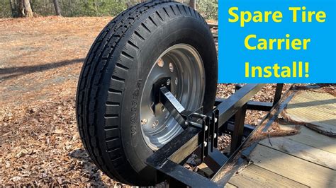 Spare Tire Carrier Installation Maxxhaul On A Trailer With Dr Joe Youtube