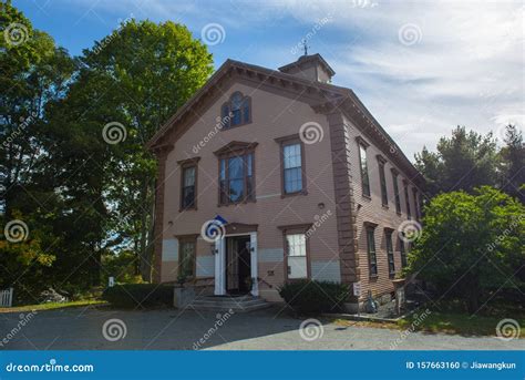 Sherborn Community Centre Massachusetts Usa Stockfoto Bild Von
