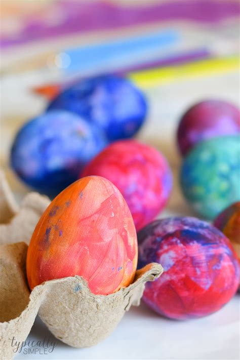 Painted Easter Eggs Craft Project Typically Simple