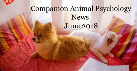 Companion Animal Psychology News June 2018