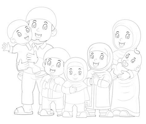 Gambar Mewarnai Lol Mewarnai Gambar Anggota Keluarga Besar Drawing