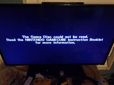 GameCube discs won't be read. : wii