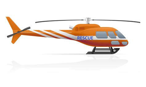 Rescue Helicopter Vector Illustration 492882 Vector Art At Vecteezy