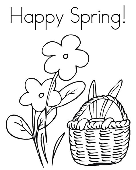 Free Printable Full Size Spring Coloring Pages