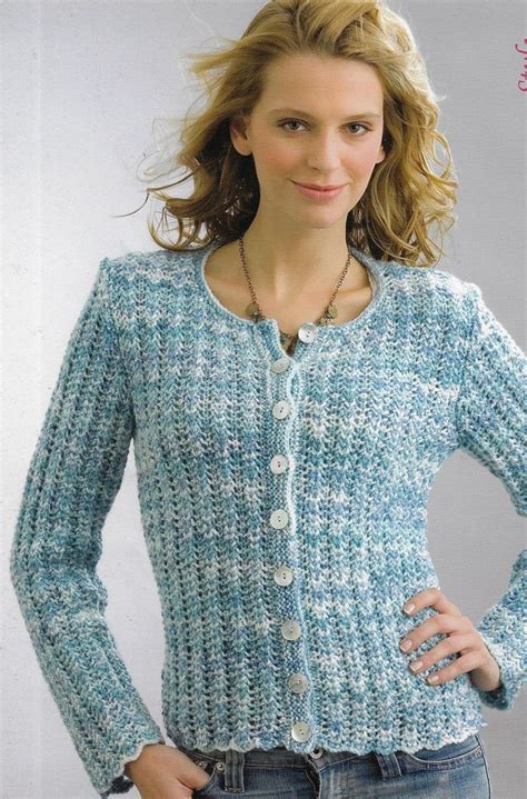 Women And Girls Lace Cardigan Knitting Pattern Dk 8 Ply Etsy New