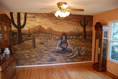 Southwest Themed Wall Mural By Tom Taylor Of Wow Effects Hand Painted
