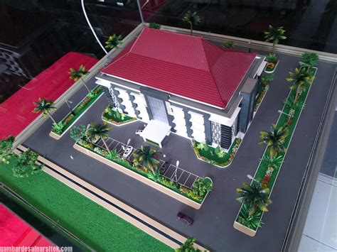 Maket Arsitektur Miniatur Model 27 Gambar Desain Arsitek