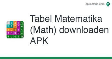 Tabel Matematika Math Apk Android App Gratis Downloaden