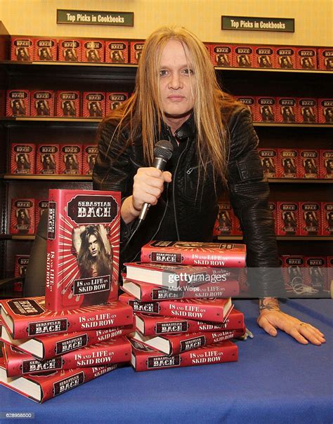 Musician Sebastian Bach During The Book Signing Of 18 And Life On