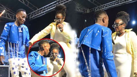 Fille Mutonis Love Moment With Mc Kats On Stage In Mbarara City At