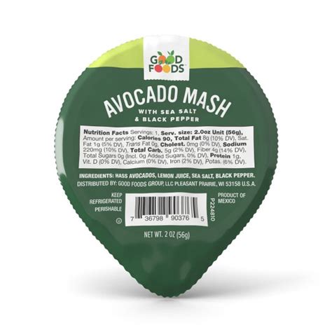 Avocado Mash - 4 Pack | Avocado Spread | Good Foods