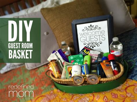 Diy Guest Room Basket With Free Printable Sign