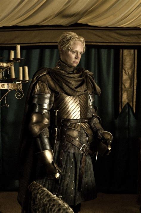Actress Gwendoline Christie As Brienne Of Tarth The Lady Knight In Hbos Game Of Thrones