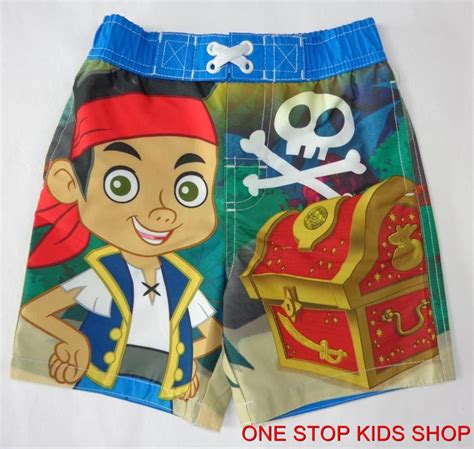 Jake And The Neverland Pirates 2t 3t 4t 5t Shorts Swim Trunks Bathing