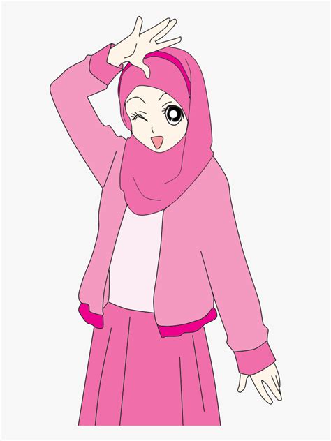 Transparent Muslimah Png Hijab Cute Cartoon Png Download Kindpng