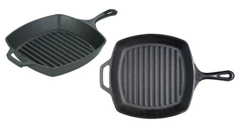 Hence it is very important to have sturdy handles for safely moving the pans around. Lodge Cast Iron 10.5 Inch Square Grill Pan, $12.99 shipped ...