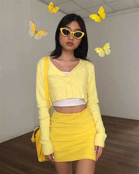 Oanh 🐉🇻🇳 On Instagram “they Call Me Queen Of Yellow” Trendy Outfits Summer Outfits Cute