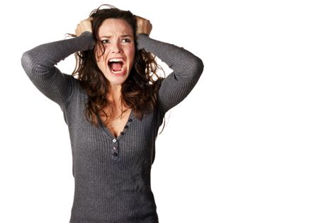 Frustrated And Angry Woman Screaming The Daily Mind