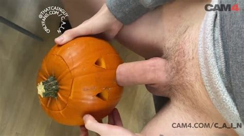 Twink Face Fucks A Pumpkin Cam4 Male