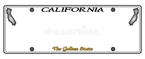 California License Plate Stock Vector Illustration Of License 8088961