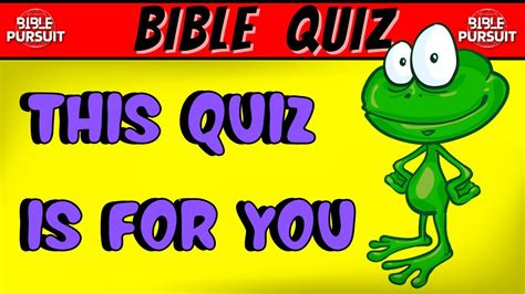 Bible Quiz This Bible Trivia Quiz Was Designed For You Youtube