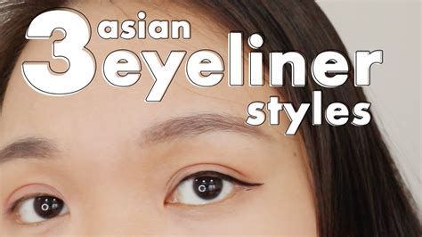 Asian Eyeliner Looks 3 Simple Natural Beginner Styles For Asian Hooded Eyes Lashline Tutorial