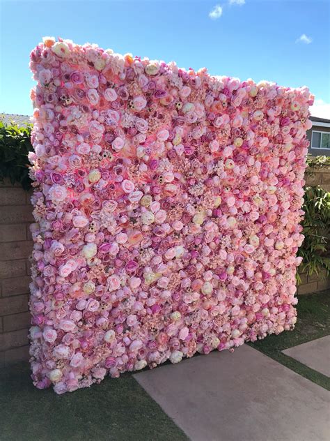 Light Pink Flower Wall Ubicaciondepersonascdmxgobmx