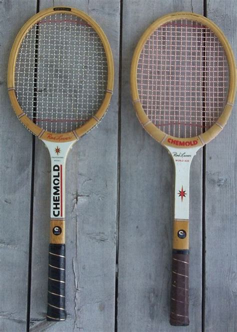 Pair Of Chemold Rod Laver Wood Tennis Racquets By Wperry42 4900