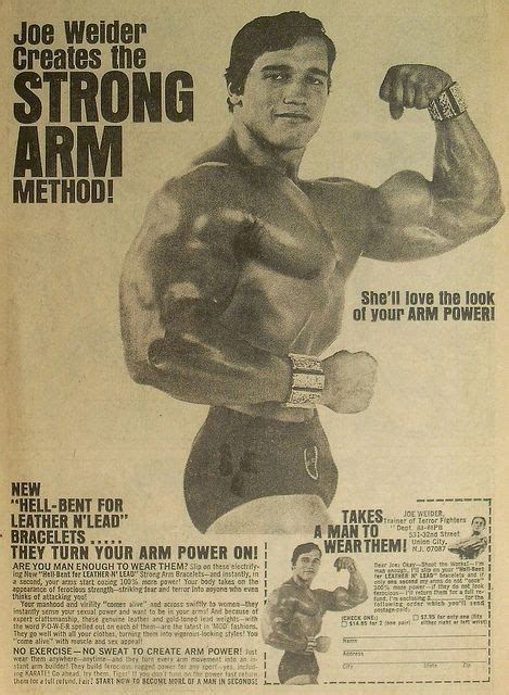 1971 vintage comic book advertisement arnold scharzenegger joe wider muscle man by christian