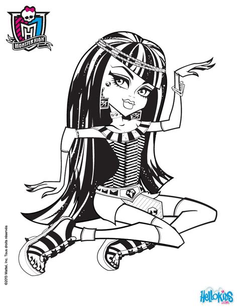 Monster High Coloring Pages Cleo