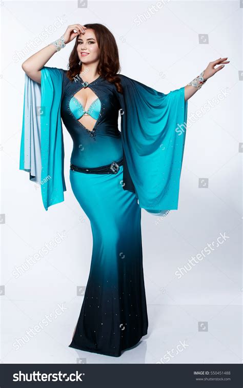 Beautiful Arabic Belly Dancer Harem Woman Stock Photo 550451488