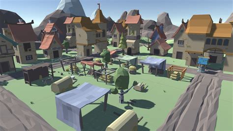 3d Asset Vr Ar Ready Low Poly Medieval Pack Cgtrader