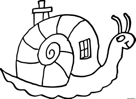 Bien évidemment, pour un site qui se nomme hugo l'escargot, ne pas proposer d'escargots à colorier serait un sacrilège. Coloriage escargot maison - JeColorie.com