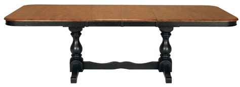 Madison Park Black Cherry Rectangular Double Pedestal Extendable Dining Table T57 4268xbt